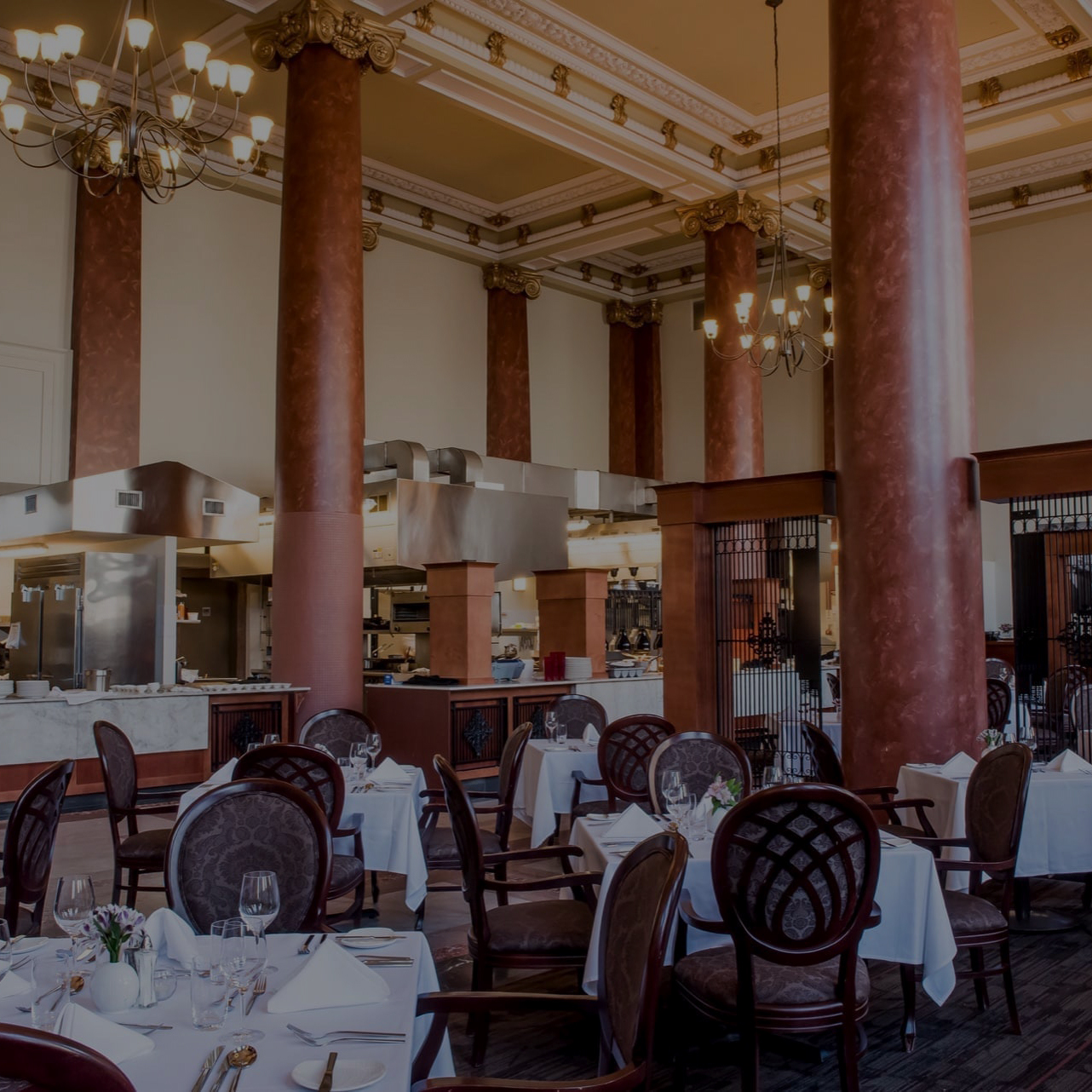 atrium dining area